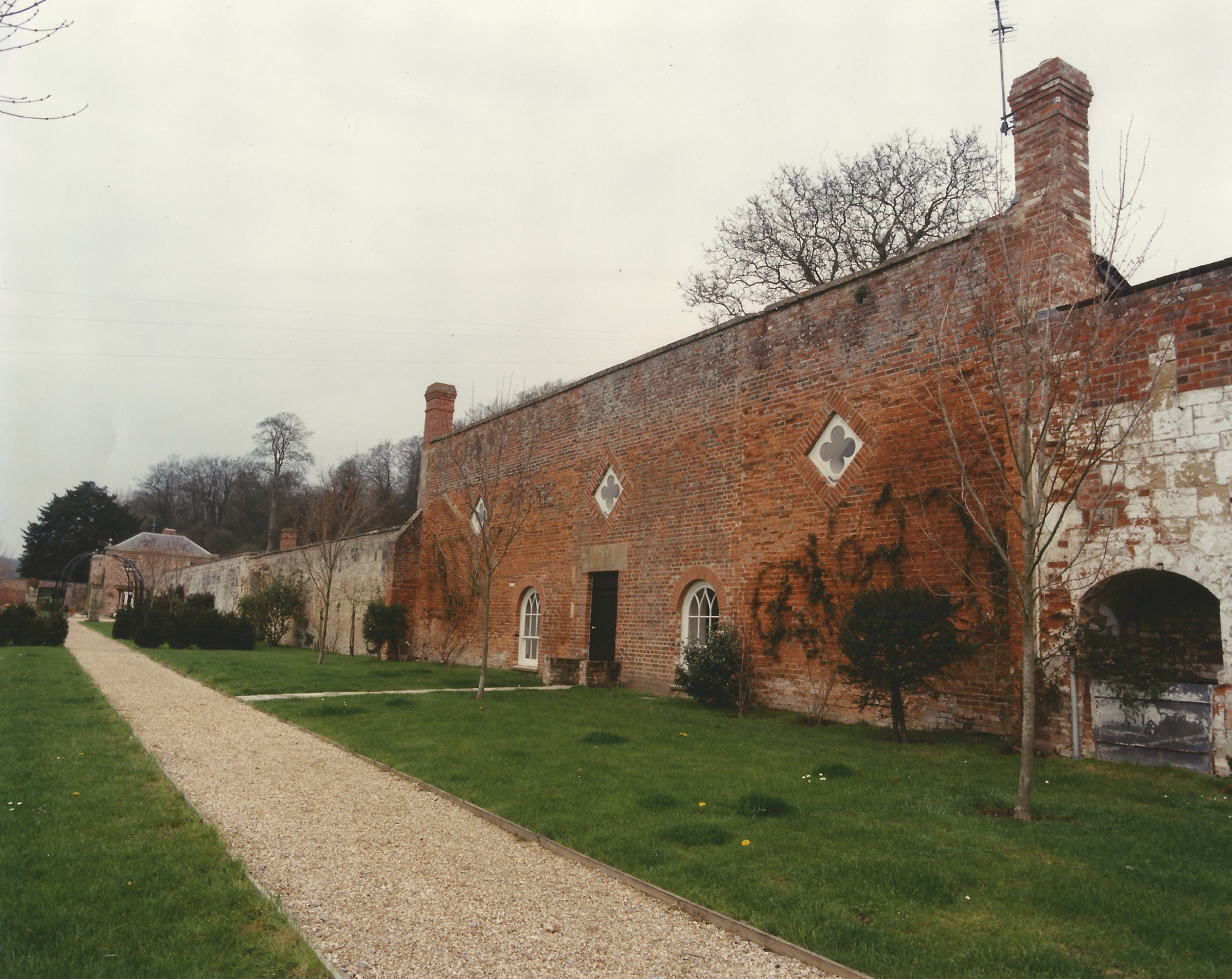 Gardeners bothy constructed from old remains of the glasshouse